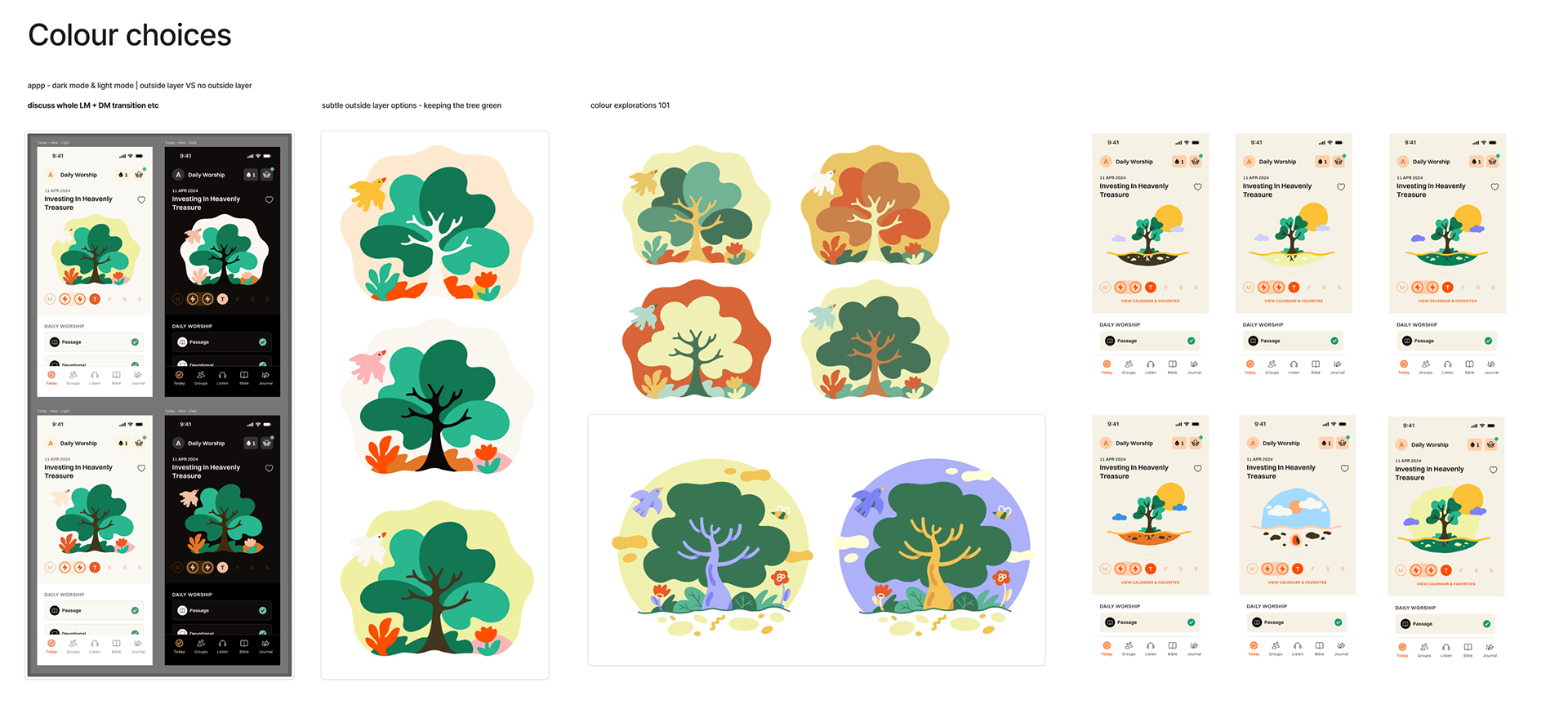 Colour choices